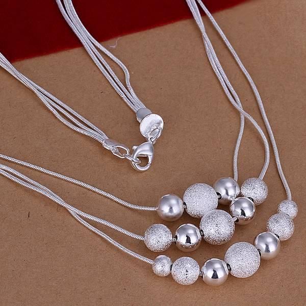 chains wholesale silver plated necklaces & pendants,925 jewelry silver,three line multi beads necklace smtn020
chains wholesale silver plated necklaces & pendants,925 jewelry silver,three line multi beads necklace smtn020