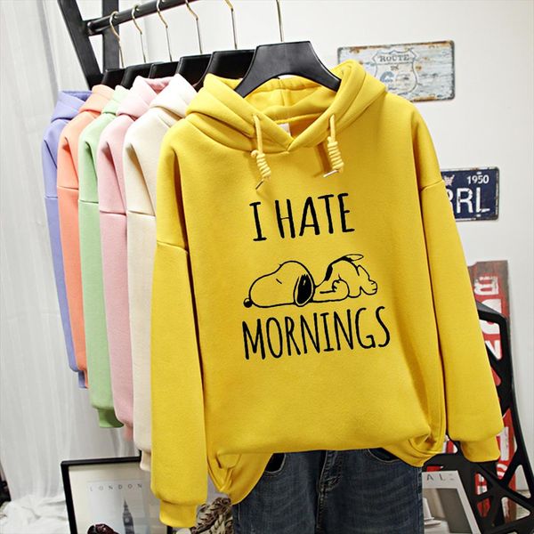 i hate mornings letter sleeping cute dog print oversized hoodie kawaii sweatshirt harajuku streetwear warm korean hoody ladies, Black
i hate mornings letter sleeping cute dog print oversized hoodie kawaii sweatshirt harajuku streetwear warm korean hoody ladies, Black