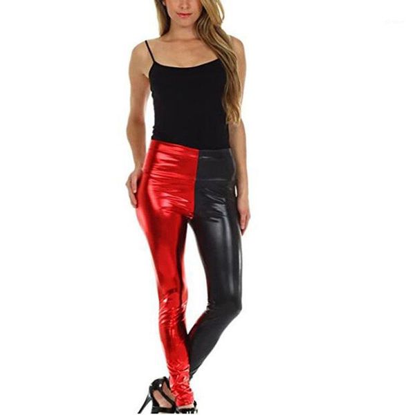 17 colors novelty skinny leggings women patchwork color high waist pants stretchy faux leather dancing leggings fashion trousers1, Black;white
17 colors novelty skinny leggings women patchwork color high waist pants stretchy faux leather dancing leggings fashion trousers1, Black;white