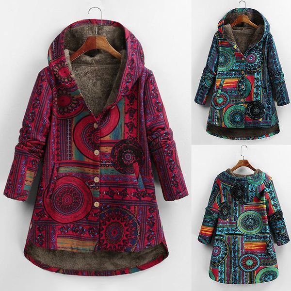 women winter floral printed coat vintage harajuku plus size loose casual jackets plus velvet thick warm hooded fashion coat1, Black
women winter floral printed coat vintage harajuku plus size loose casual jackets plus velvet thick warm hooded fashion coat1, Black