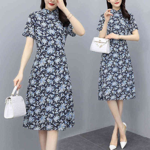 woman casual dresses 2022 summer women's slim and elegant waist closing temperament broken flower chiffon knee length dresses, Black;gray
woman casual dresses 2022 summer women's slim and elegant waist closing temperament broken flower chiffon knee length dresses, Black;gray