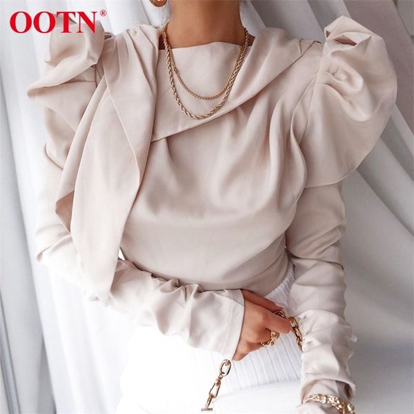 ootn spring summer womens and blouses elegant black satin shirt ladise bow tie collar puff sleeve office blouse y200622, White
ootn spring summer womens and blouses elegant black satin shirt ladise bow tie collar puff sleeve office blouse y200622, White