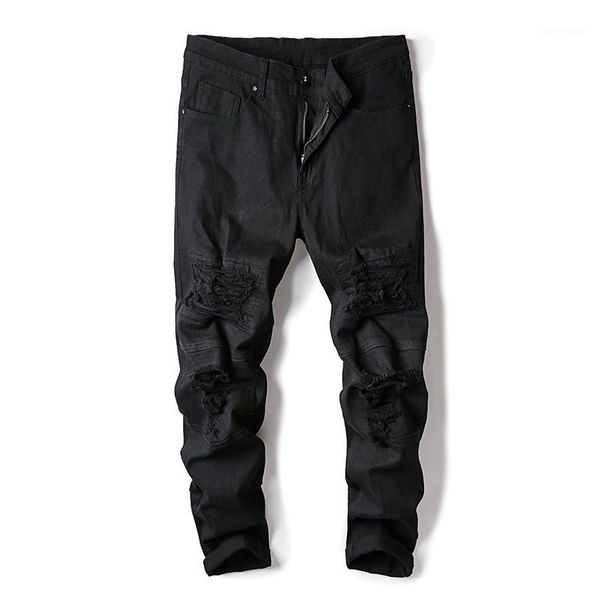 men's jeans 2021 mens distressed biker hole fashion pleated ripped denim joggers black slim fit trousers with hip hop patches1, Blue
men's jeans 2021 mens distressed biker hole fashion pleated ripped denim joggers black slim fit trousers with hip hop patches1, Blue
