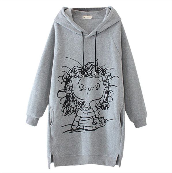 women long hoodie sweatshirt pullover sweatshirt pullovers dress cartoon print long sleeve splited pockets sudadera mujer y5, Black
women long hoodie sweatshirt pullover sweatshirt pullovers dress cartoon print long sleeve splited pockets sudadera mujer y5, Black