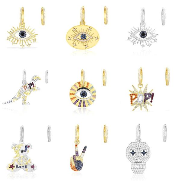 with glittering female inlay zirconia popular series earrings monaco style romantic jewelry for women eyes, Golden;silver
with glittering female inlay zirconia popular series earrings monaco style romantic jewelry for women eyes, Golden;silver