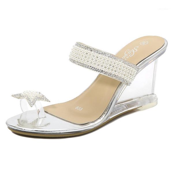 mclubgirl pearl clip toe slope and women's summer crystal transparent high-heeled shoes glass rhinestone slope heels lfd1, Black
mclubgirl pearl clip toe slope and women's summer crystal transparent high-heeled shoes glass rhinestone slope heels lfd1, Black