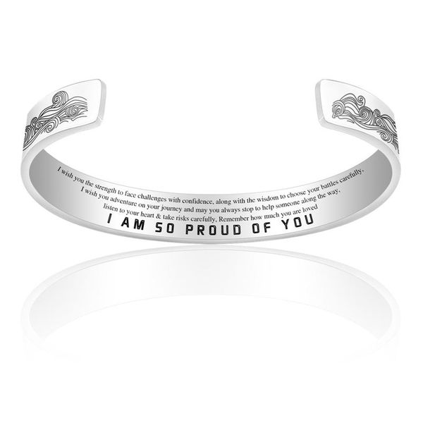 charm bracelets "i am so proud of you" bracelet women bangles fashion cuff, Golden;silver
charm bracelets "i am so proud of you" bracelet women bangles fashion cuff, Golden;silver