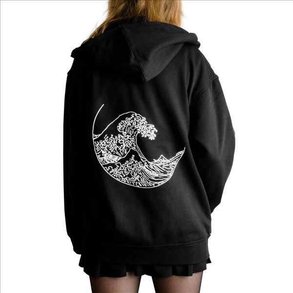 new fashion sweatshirt women hokusai the great wave print long sleeves hoodies harajuku causal jumpers gothic power shirts, Black
new fashion sweatshirt women hokusai the great wave print long sleeves hoodies harajuku causal jumpers gothic power shirts, Black