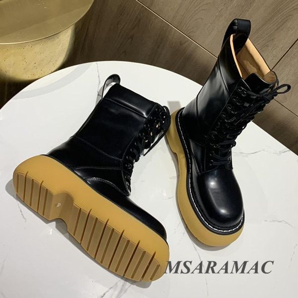 retro black platform mid-calf boots leather round toe strap short all season fashion street ladies party shoes
retro black platform mid-calf boots leather round toe strap short all season fashion street ladies party shoes