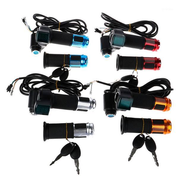 2pcs/set universal electric bike throttle with lcd display indicator gas handle throttle for 12-99v e motocycle bicycle parts1
2pcs/set universal electric bike throttle with lcd display indicator gas handle throttle for 12-99v e motocycle bicycle parts1