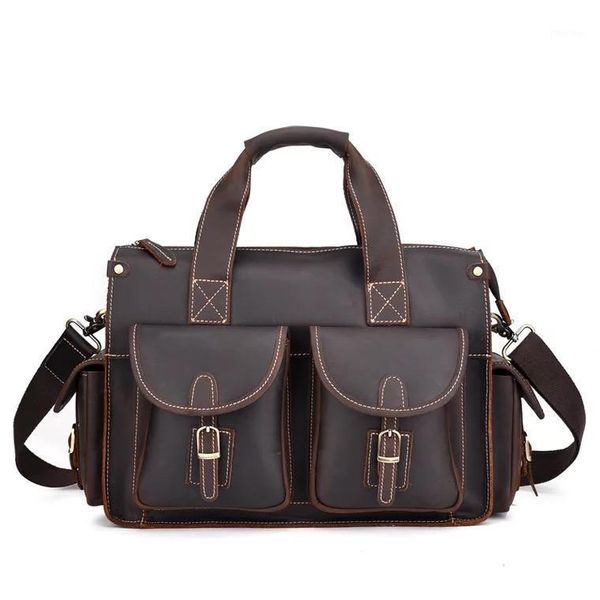 briefcases brand men crazy horse genuine leather briefcase handmade vintage messenger shoulder bag 16.5 inch laphandbag1
briefcases brand men crazy horse genuine leather briefcase handmade vintage messenger shoulder bag 16.5 inch laphandbag1
