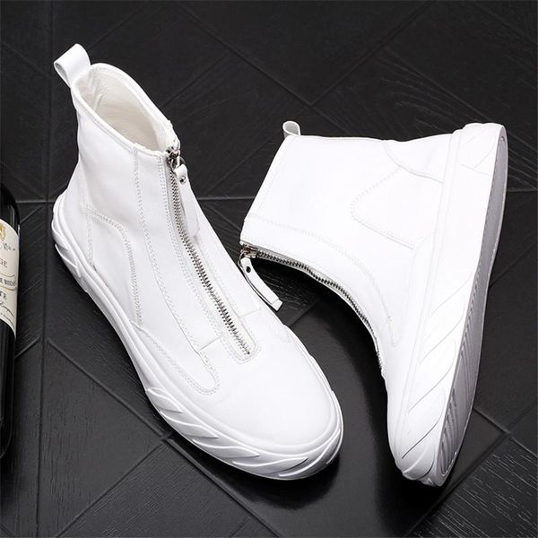 осень новые zip men bootle boots кожаные веб-знаменитости повседневная обувь высокие топы хип-хоп запатиллас hombre, Black
осень новые zip men bootle boots кожаные веб-знаменитости повседневная обувь высокие топы хип-хоп запатиллас hombre, Black