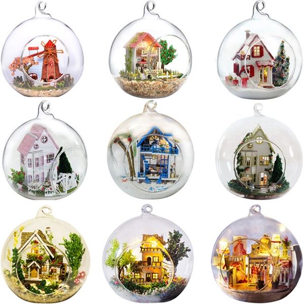 promotion diy glass ball wooden doll houses miniature dollhouse with funitures mini casa model building kit gift toys y200704
promotion diy glass ball wooden doll houses miniature dollhouse with funitures mini casa model building kit gift toys y200704