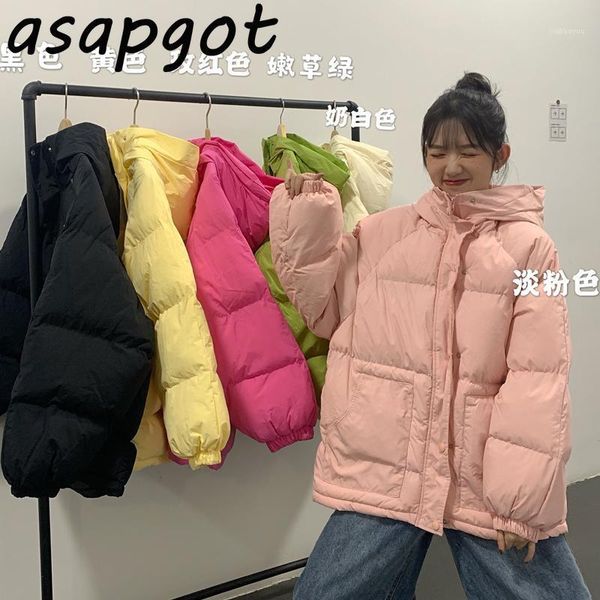 6 color loose hooded pink winter parkas women new korean chic bubble coat thick wild fashion sweet kawaii winter jacket women1, Black
6 color loose hooded pink winter parkas women new korean chic bubble coat thick wild fashion sweet kawaii winter jacket women1, Black
