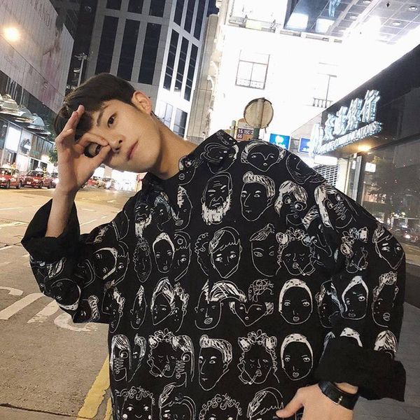 men's casual shirts 2021 harajuku long sleeve hawaiian hip hop men japanese streetwear print shirt male summer spring fashion, White;black
men's casual shirts 2021 harajuku long sleeve hawaiian hip hop men japanese streetwear print shirt male summer spring fashion, White;black
