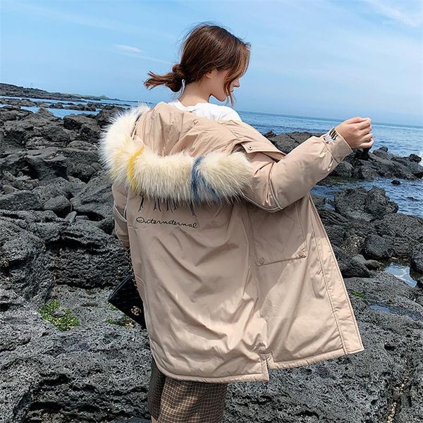 winter women cotton jacket 2019 new fashion loose medium long coat with fur collar hooded female cotton coat warm parkas jiu1221, Tan;black
winter women cotton jacket 2019 new fashion loose medium long coat with fur collar hooded female cotton coat warm parkas jiu1221, Tan;black
