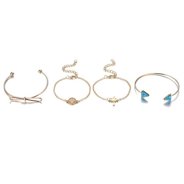 s1002 fashion jewelry vintage bracelet set triangle turquoise bowknot hollowed circle coconut palm sqceqk beauty888, Golden;silver
s1002 fashion jewelry vintage bracelet set triangle turquoise bowknot hollowed circle coconut palm sqceqk beauty888, Golden;silver