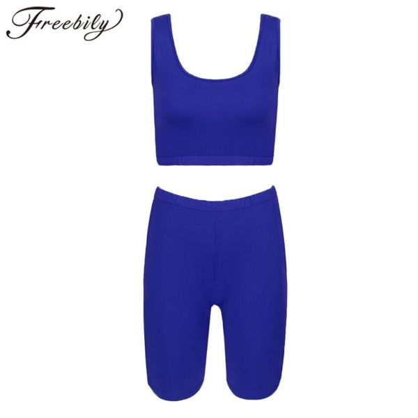 running sets 2pcs women sports set sleeveless bodycon tank shorts solid color sweat suit sportswear workout fitness yoga outfits, Black;blue
running sets 2pcs women sports set sleeveless bodycon tank shorts solid color sweat suit sportswear workout fitness yoga outfits, Black;blue