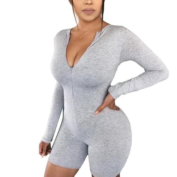 jumpsuits women o neck long sleeve zip closure bodycon bodysuit elastic sports jumpsuit spandex women's clothing, Black;white
jumpsuits women o neck long sleeve zip closure bodycon bodysuit elastic sports jumpsuit spandex women's clothing, Black;white
