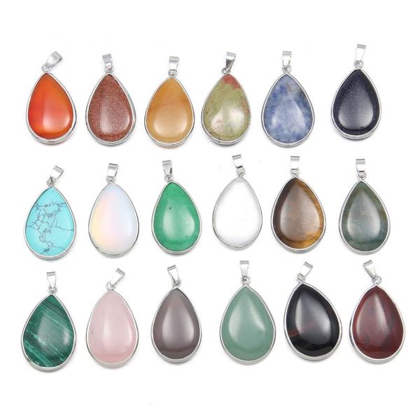 charms natural stone pendants rose quartzs water drop shape fashion necklace pendant for jewelry making diy gift accessories, Bronze;silver
charms natural stone pendants rose quartzs water drop shape fashion necklace pendant for jewelry making diy gift accessories, Bronze;silver