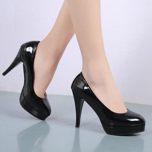 dress shoes women pumps fashion classic patent leather heels wedding plus size 35-421, Black
dress shoes women pumps fashion classic patent leather heels wedding plus size 35-421, Black