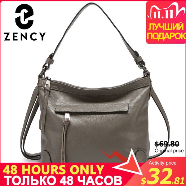 zency luxury women shoulder bag 100% genuine leather casual tote handbag messenger bags black grey
zency luxury women shoulder bag 100% genuine leather casual tote handbag messenger bags black grey