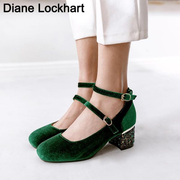 spring velour burgundy pumps women shoes buckle strap bling glitter sequined heels mary janes woman green velet high heel female, Black
spring velour burgundy pumps women shoes buckle strap bling glitter sequined heels mary janes woman green velet high heel female, Black