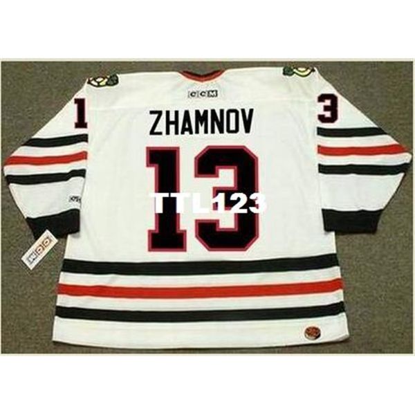 mens #13 alex zhamnov chicago blackhawks 2002 ccm retro home hockey jersey or custom any name or number retro jersey, Black
mens #13 alex zhamnov chicago blackhawks 2002 ccm retro home hockey jersey or custom any name or number retro jersey, Black
