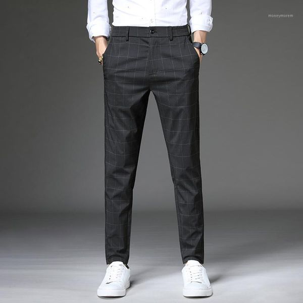 men's pants 2021 casual men fit plaid fashion gray black trousers male brand clothing business work pant 28-381
men's pants 2021 casual men fit plaid fashion gray black trousers male brand clothing business work pant 28-381