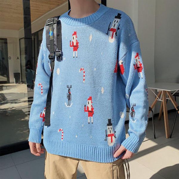 men's sweaters santa cartoon casual knitted sweater men o-neck warm autumn winter loose comfortable youth couple outfit pullovers stree, White;black
men's sweaters santa cartoon casual knitted sweater men o-neck warm autumn winter loose comfortable youth couple outfit pullovers stree, White;black