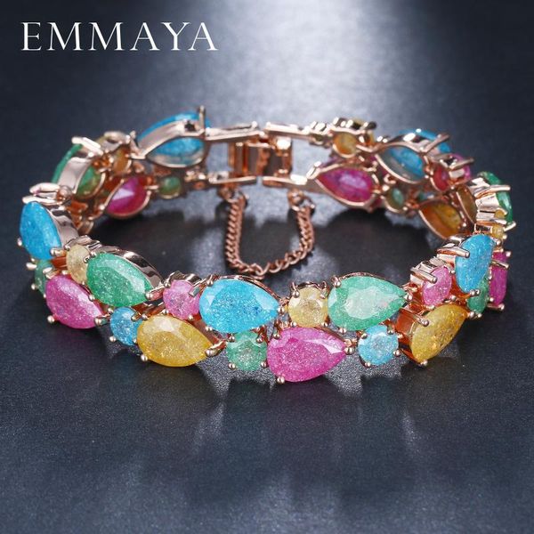 emmaya trendy charm cz bracelet rose gold color mona lisa bangle colorful love friendship bracelets for women jewelry, Black
emmaya trendy charm cz bracelet rose gold color mona lisa bangle colorful love friendship bracelets for women jewelry, Black