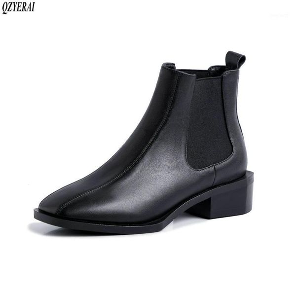 qzyerai new style genuine leather fashion boots women's boots autumn and winter cowhide women's shoes1, Black
qzyerai new style genuine leather fashion boots women's boots autumn and winter cowhide women's shoes1, Black