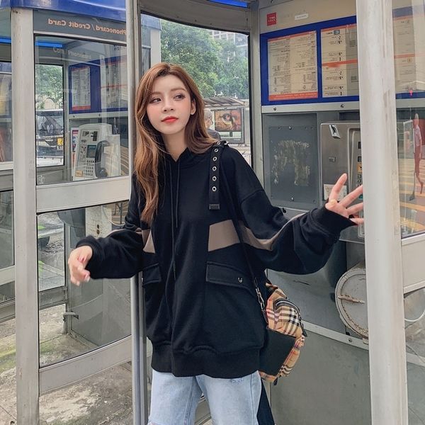 uv9ev ins thin women's coat sweatersweater sweater spring and autumn 2020 trendy loose bf lazy style coat hooded new mhybq, Black
uv9ev ins thin women's coat sweatersweater sweater spring and autumn 2020 trendy loose bf lazy style coat hooded new mhybq, Black