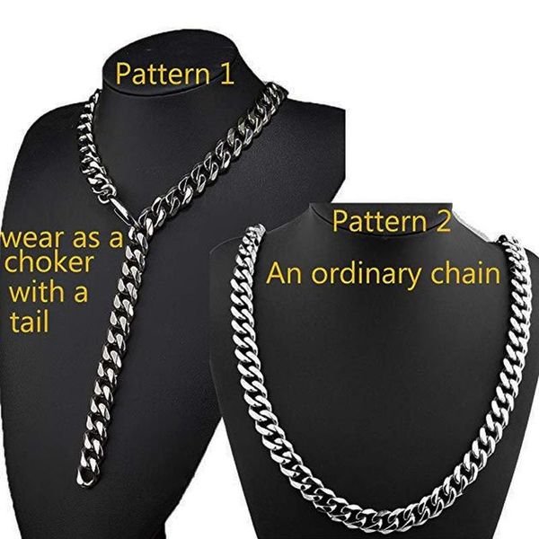 cuban link chain necklace men stainless steel men's necklace chain jewelry for neck hip hop long necklaces gifts for a man, Silver
cuban link chain necklace men stainless steel men's necklace chain jewelry for neck hip hop long necklaces gifts for a man, Silver