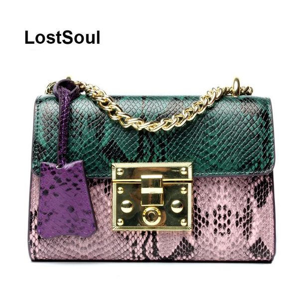 lostsoul women bag messenger split leather serpentine panelled crossbody bag fashion design shoulder chains bolsos mujer
lostsoul women bag messenger split leather serpentine panelled crossbody bag fashion design shoulder chains bolsos mujer