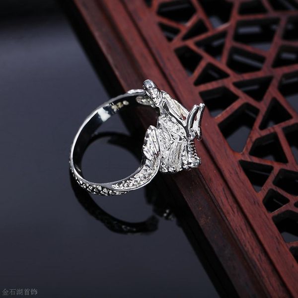 beautiful women men dragon silver ring cute noble pretty fashion wedding silver color lady jewelry stamped r054 h sqcnbw
beautiful women men dragon silver ring cute noble pretty fashion wedding silver color lady jewelry stamped r054 h sqcnbw