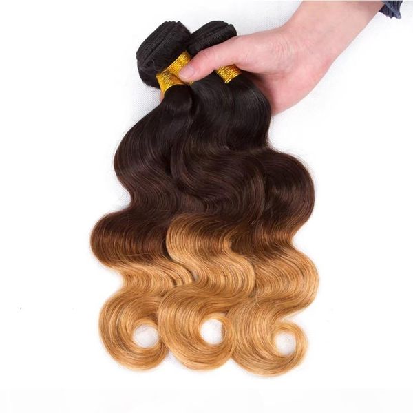 three tone ombre human hair wefts 1b 4 27 honey blonde body wave hair extensions peruvian virgin hair bundles 3pcs lot, Black;brown
three tone ombre human hair wefts 1b 4 27 honey blonde body wave hair extensions peruvian virgin hair bundles 3pcs lot, Black;brown