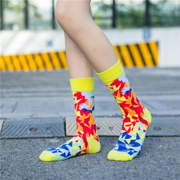 four seasons cool rainbow color mirror fashion couple flower children street net red high tube stockings man, Black;white
four seasons cool rainbow color mirror fashion couple flower children street net red high tube stockings man, Black;white