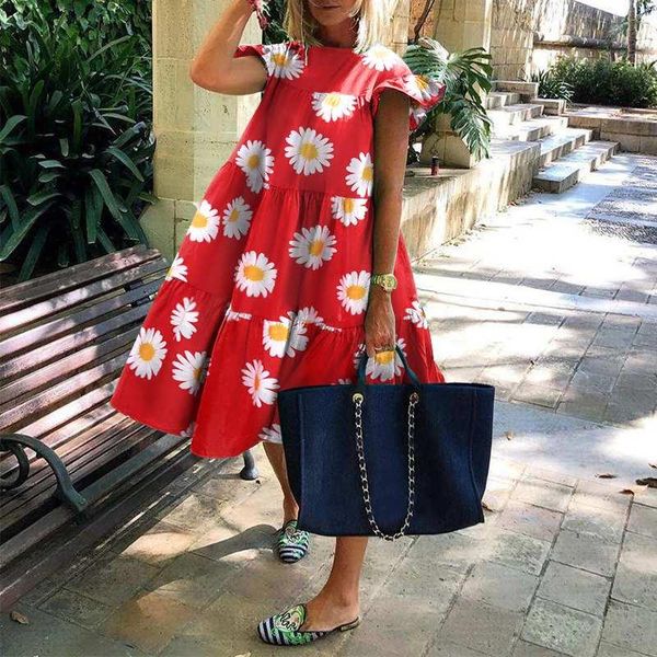 casual dresses vonda floral printed dress women o neck short sleeve loose plus size bohemian party robe femme elegant vestidos, Black;gray
casual dresses vonda floral printed dress women o neck short sleeve loose plus size bohemian party robe femme elegant vestidos, Black;gray