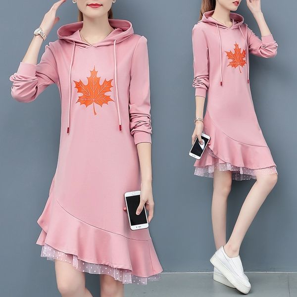 dress women's new fall 2020 korean loose sweater fishtail skirt fishtail skirtcasual ruffle mid long hooded sweater skirt trend junms j, Black;gray
dress women's new fall 2020 korean loose sweater fishtail skirt fishtail skirtcasual ruffle mid long hooded sweater skirt trend junms j, Black;gray
