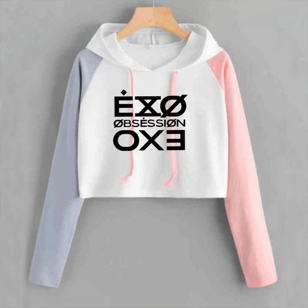 fashion crop hoodie letter printed sweatshirt women kpop exo obsession womens hoodies casual pink lady girl clothes, Black
fashion crop hoodie letter printed sweatshirt women kpop exo obsession womens hoodies casual pink lady girl clothes, Black