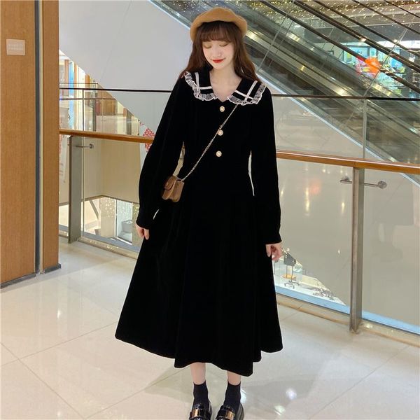 uego french style sailor collar e legant ladies vintage evening party dress long sleeve autumn winter dress women casual, Black;gray
uego french style sailor collar e legant ladies vintage evening party dress long sleeve autumn winter dress women casual, Black;gray