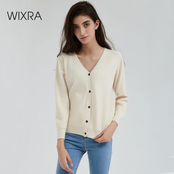 wixra women knitted cardigan sweater autumn winter 2020 casual v-neck long sleeve loose knit sweater coat female, White
wixra women knitted cardigan sweater autumn winter 2020 casual v-neck long sleeve loose knit sweater coat female, White