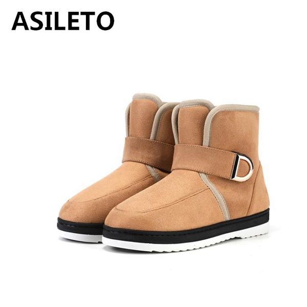 asileto winter warm mid-calf snow boots round toe flat with faux suede slip-on metal platform big size 36-45 black casual s2041
asileto winter warm mid-calf snow boots round toe flat with faux suede slip-on metal platform big size 36-45 black casual s2041