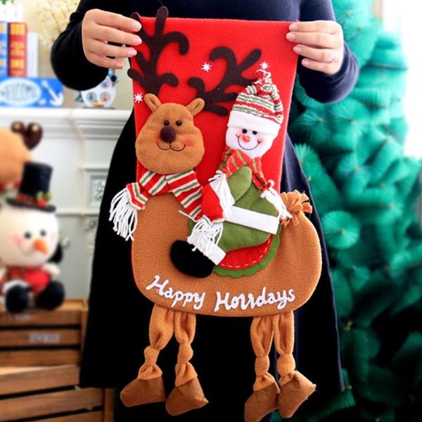 big size christmas socks snowman riding deer christmas socks tree pendant gift bag gift xmas candy bag
big size christmas socks snowman riding deer christmas socks tree pendant gift bag gift xmas candy bag