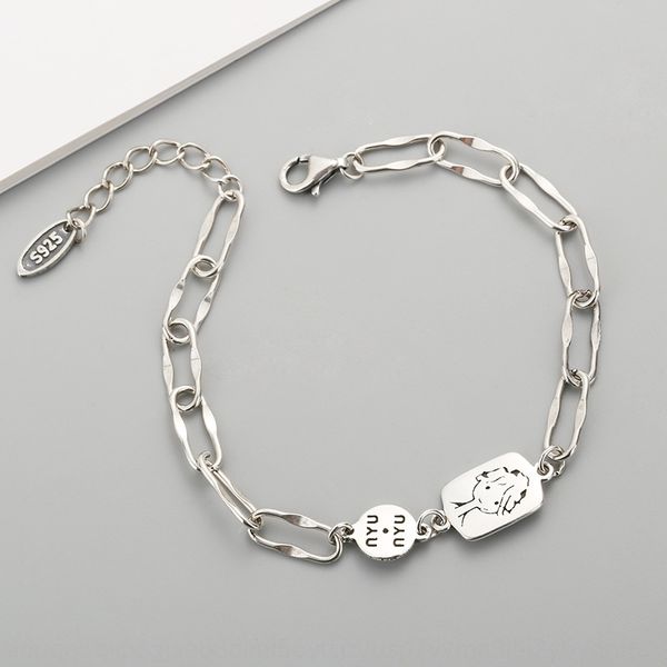 thai bracelet s925 sterling silver thai silver old little girl chain brand dan shaped bracelet personalized knitting simple and creative sty, Golden;silver
thai bracelet s925 sterling silver thai silver old little girl chain brand dan shaped bracelet personalized knitting simple and creative sty, Golden;silver