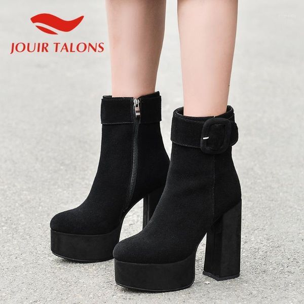 boots jouir talons fashion brand women shoes big size 43 cow suede platfrom square thick high heels buckle straps ankle boots1, Black
boots jouir talons fashion brand women shoes big size 43 cow suede platfrom square thick high heels buckle straps ankle boots1, Black