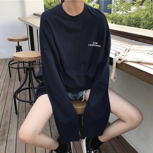 autumn women harajuku long t-shirts korean oversized drop shoulder long sleeve thin shirts female batwing tshirt streetwear 1, White
autumn women harajuku long t-shirts korean oversized drop shoulder long sleeve thin shirts female batwing tshirt streetwear 1, White