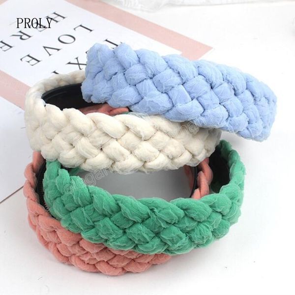fashion women headband wide side braided hair band solid color turban girls hair accessories, Silver
fashion women headband wide side braided hair band solid color turban girls hair accessories, Silver