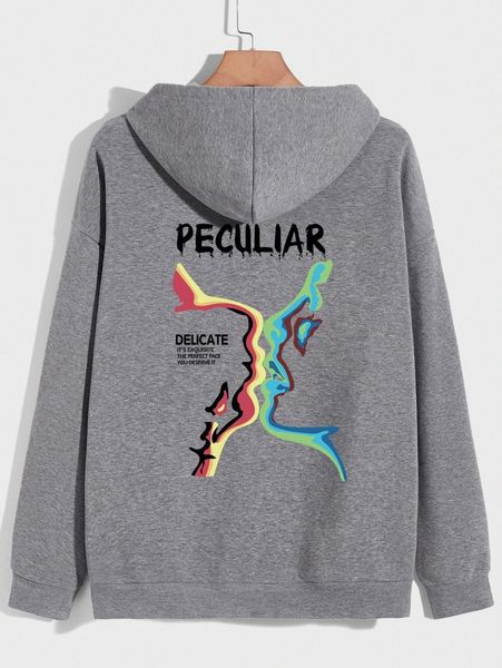 men slogan graphic drop shoulder drawstring thermal lined hoodie 79fz#, Black
men slogan graphic drop shoulder drawstring thermal lined hoodie 79fz#, Black